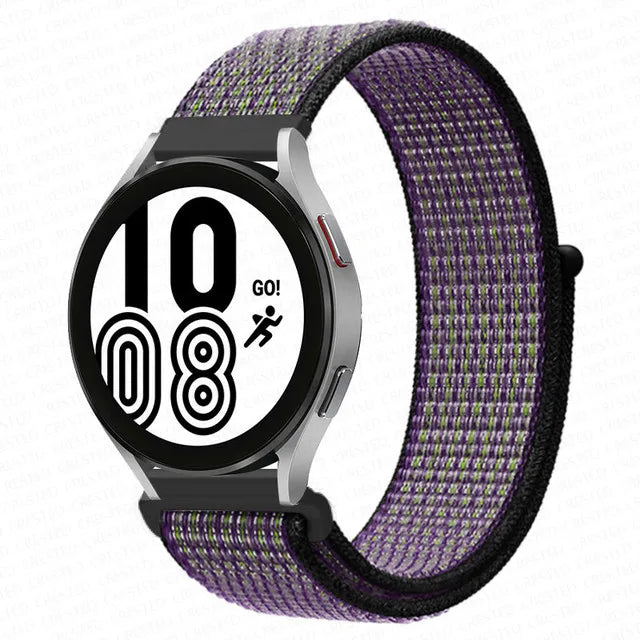 Nylon Loop Band For Samsung Galaxy Watch 6 4 7 classic/5 Pro/active 2/Gear S3 20mm/22mm Bracelet Huawei watch GT 2e 3 pro strap