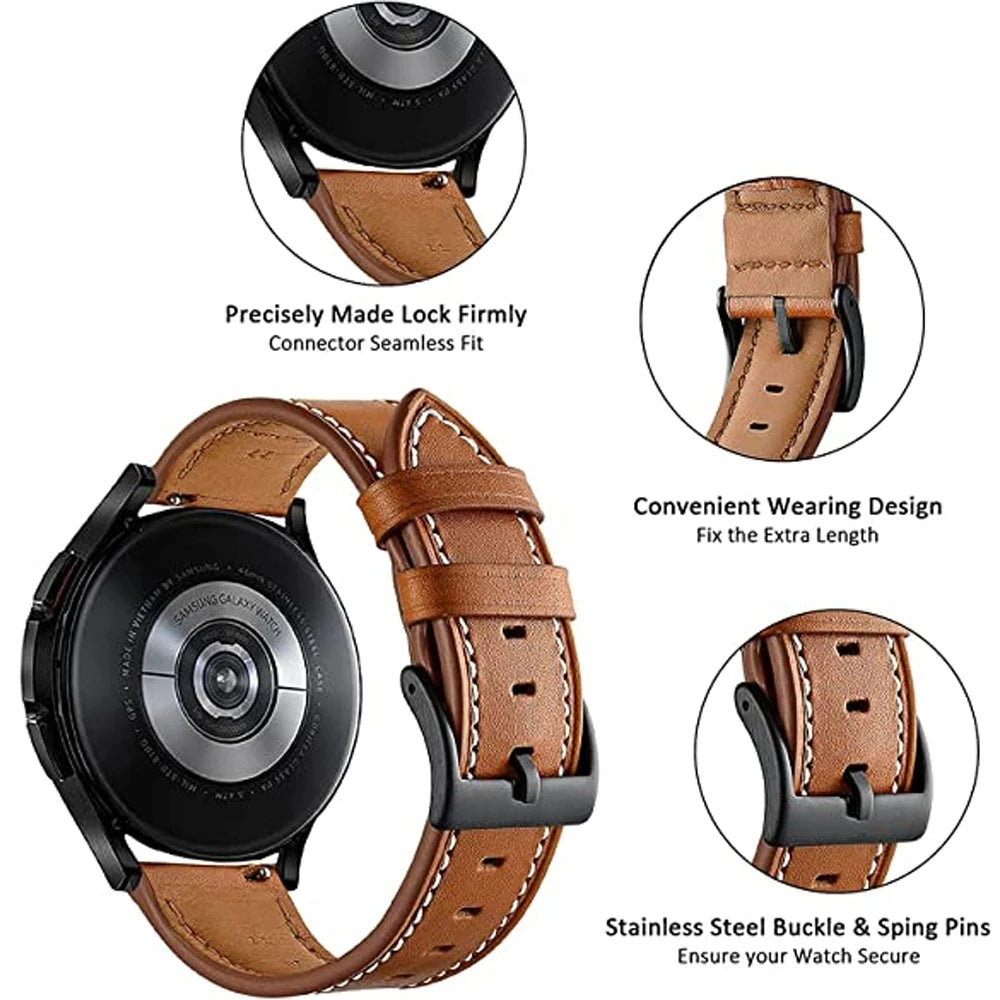 Strap For Amazfit Active/GTS 4 Mini/GTS 3/GTS 2/GTS 2E Leather Band Bracelet For Amazfit GTR 42mm/Mini Watchband Wristband