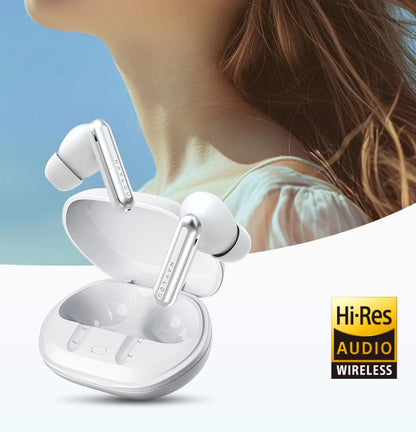 HAYLOU Mori Pro Bluetooth 5.4 Earphones Wireless  43dB Adaptive Hybrid ANC Hi-Res LDAC Earbuds 6 Mic Headphones 28H Battery Life