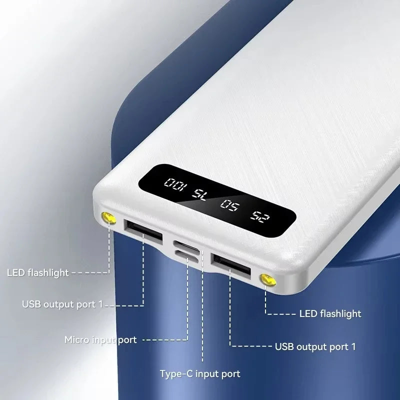 500000mAh 120W Power Bank Super Fast Charging Battery High Capacity Digital Display Power Bank For iPhone Samsung Huawei