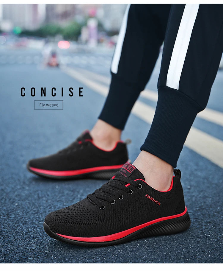 Sneakers Men Running Walking Knit Shoes Fashion Casual High Quality Sport Athletic Gym Lightweight Men Casual Shoes