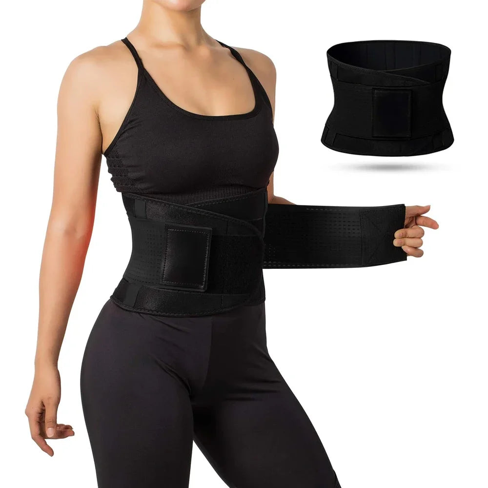 Lumbar Support Belt for Herniated Disc,Breathable Lumbar Brace for Men Women