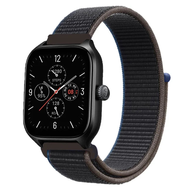 Nylon Loop Strap for Amazfit GTR 47mm/GTR2/2e/3/3 Pro/4/GTS/2/mini/3/4 Bracelet for Amazfit Balance/bip 5/Stratos 2 2S