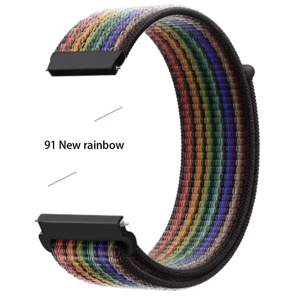 Nylon Loop band For Amazfit GTS 4/2/3pro/2e/GTS2 Mini/GTR 4 42mm/47mm/GTR2/2e/stratos belt bracelet Amazfit bip 20mm 22mm strap