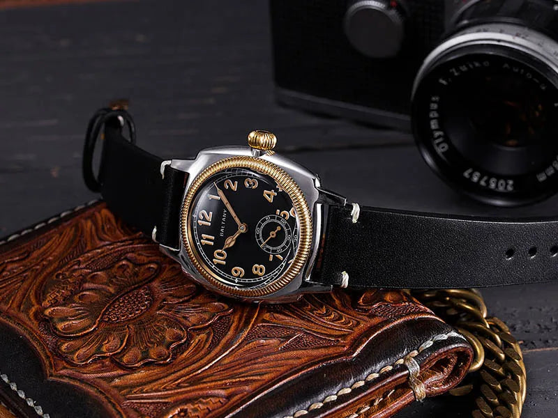 Baltany S4036F 36MM 1926S Oyster Tribute Watch Man Stainless Steel Waterproof Vintage Gold Bezel Automatic Mechanical Watches