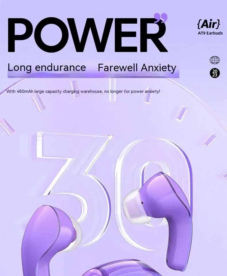 ACEFAST T9 Bluetooth Earphone Wireless IPX4 Waterproof Headset Gift 5.3 Stereo Surround Noise Reduction Hi Res Office Earbuds