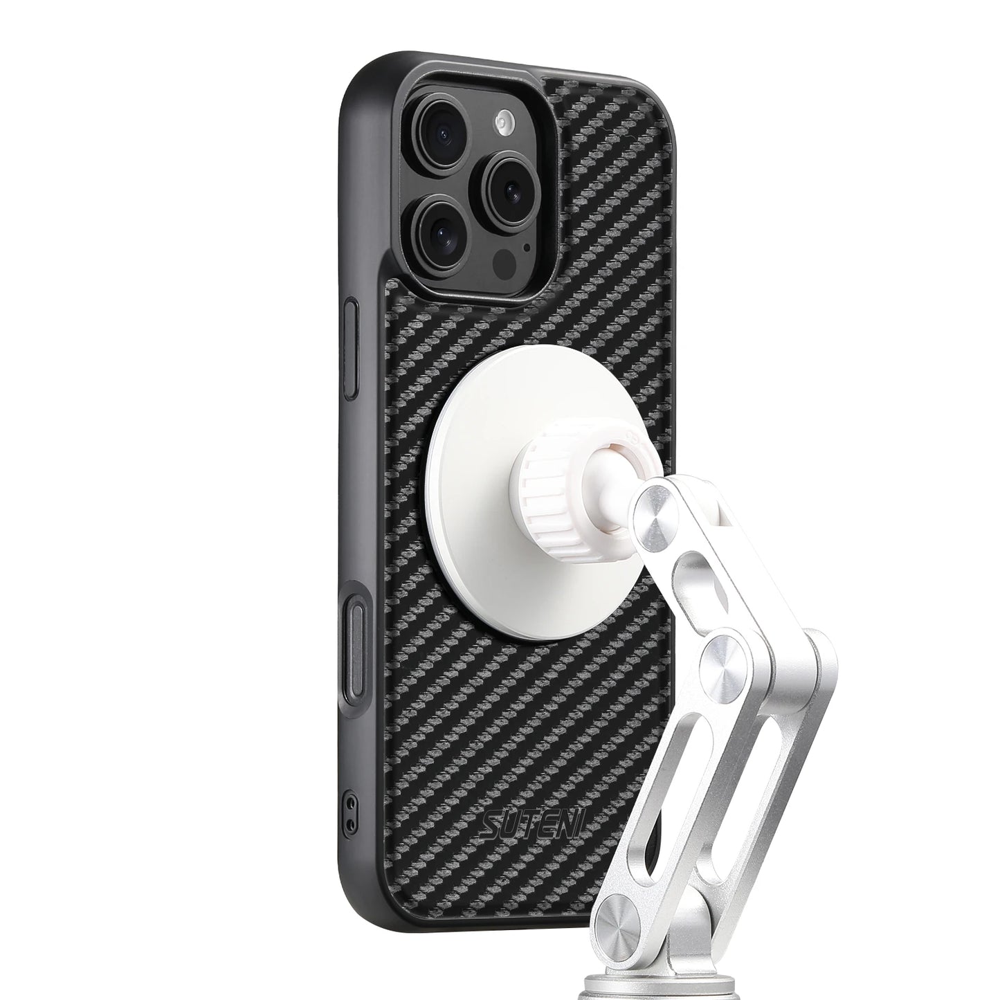 Compatible MagSafe Wireless Charging Strong Magnetic 360° Rotating Ring Stand PU Leather Phone Case For iPhone 17 16 15 14 13 12