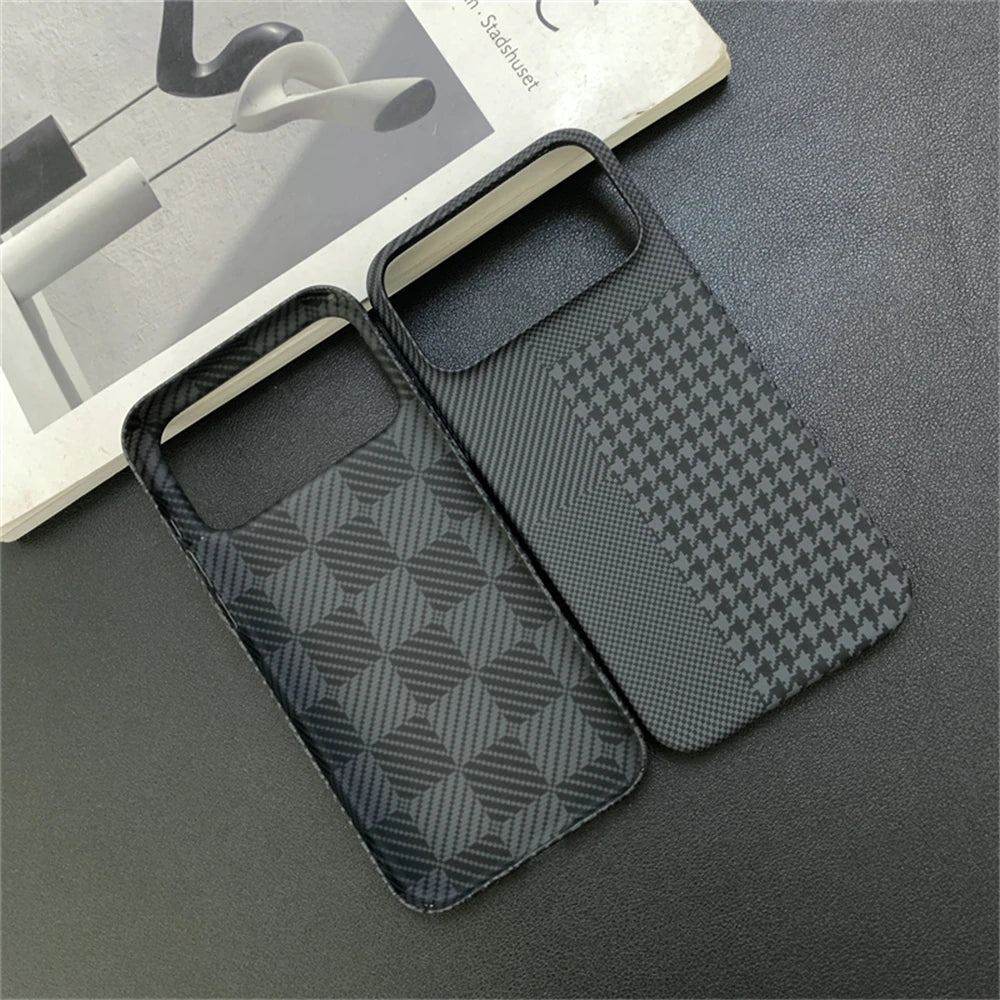 Case for iPhone 17 Pro Max 16 15 14 13 Luxury Checkered Pattern Contrast Color Bumper Cover