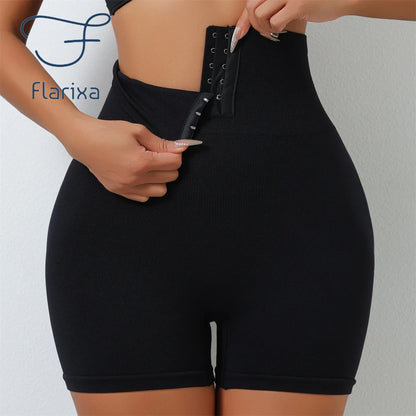 Flarixa High Waist Seamless Panties Flat Belly Shaping Women Breasted Shaperwear Tummy Butt Lift Pants Slimming Underwear
