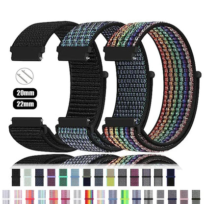 Nylon Loop band For Amazfit GTS 4/2/3pro/2e/GTS2 Mini/GTR 4 42mm/47mm/GTR2/2e/stratos belt bracelet Amazfit bip 20mm 22mm strap
