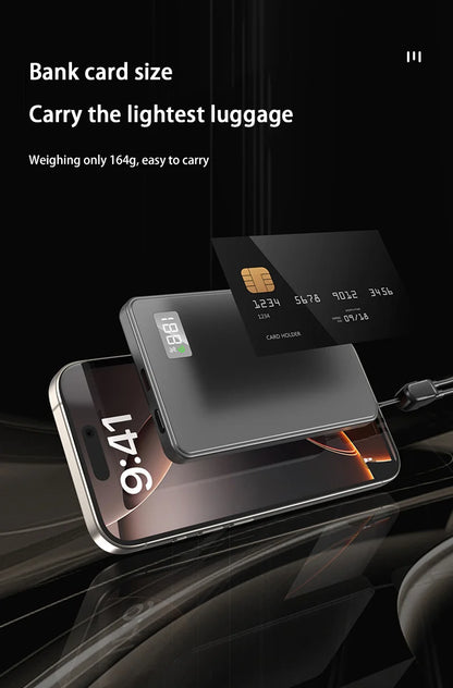 500000mAh Magnetic Power Bank Portable Wireless PD22.5W Fast Charging External Battery for Magsafe For iPhone Samsung