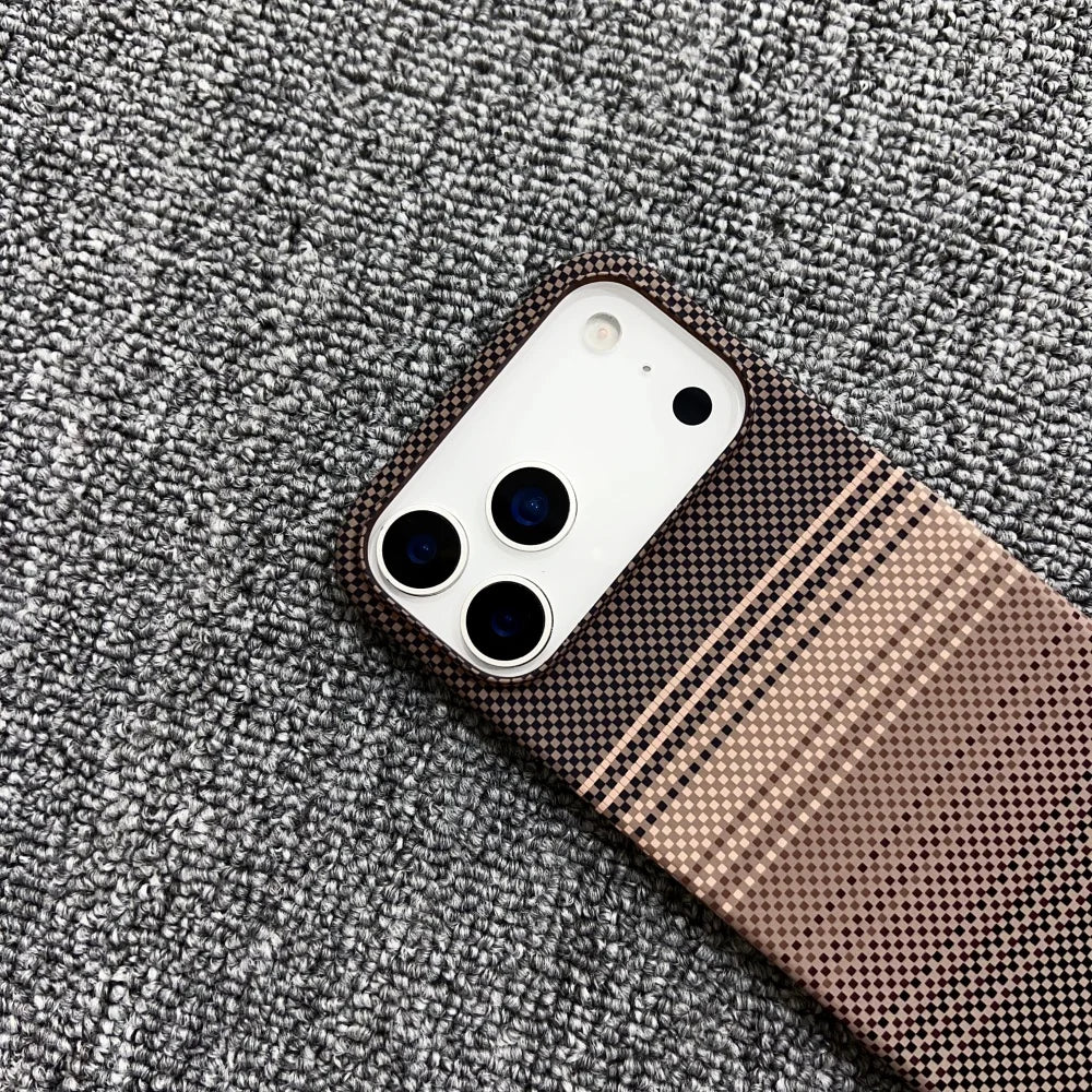 Wireless Charging Ultra Slim Carbon Fibre Case For iPhone 17 Air 16 15 14 13 12 Pro Max Plus for Magsafe Magnetic Rugged Cover