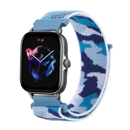 Nylon Loop Strap for Amazfit GTR 47mm/GTR2/2e/3/3 Pro/4/GTS/2/mini/3/4 Bracelet for Amazfit Balance/bip 5/Stratos 2 2S