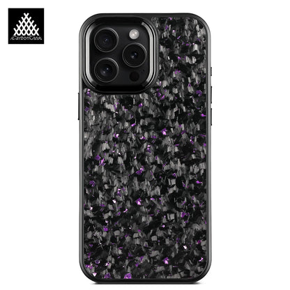 Magnetic Real Forged Carbon Fiber Case For iPhone 17 17Air 17Pro 16 15 14 13 12 11 Pro Max with MagSafe and Metal Lens / Buttons