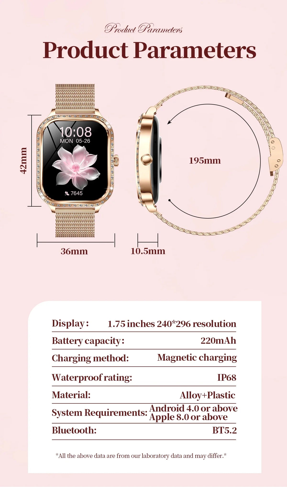 Xiaomi 1.75' AMOLED Smartwatch Women Men Bluetooth Call IP68 Waterproof Weather Menu Heart Rate Step Fitness Sports Smart Watch