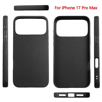 Soft Touch Full-Body Protective Phone Case Shockproof Anti-Scratch Black Phone Covers for iPhone 17ProMax/17 Pro/17 Air/17