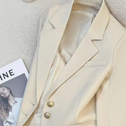 New Women Suit Coat Elegant Sports Casual Blazer Korean Fashion Jacket Spring Autumn 12 Color Office Ladies Clothing Basic Coat