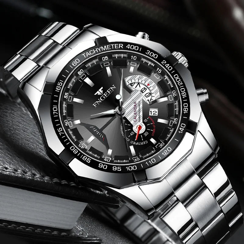 Brand Luxury Watch Fashion Casual Military Quartz Sports Wristwatch Full Steel Waterproof Men's Clock Relogio Masculino