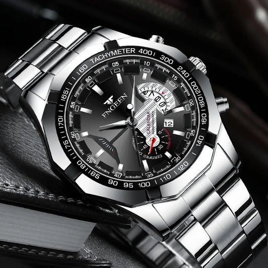 Brand Luxury Watch Fashion Casual Military Quartz Sports Wristwatch Full Steel Waterproof Men's Clock Relogio Masculino