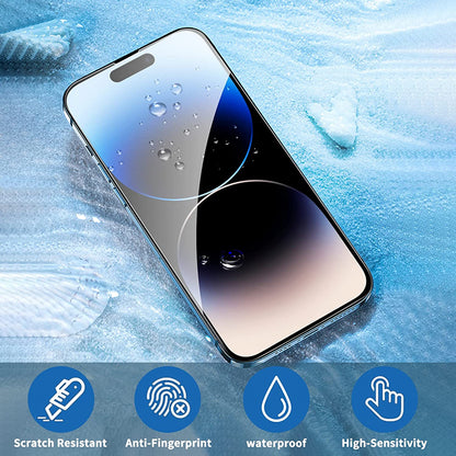 Glass Screen Protector Phone Case for IPhone 17 Air 12 11 13 14 15 16 Pro Max Mini XS XR X Plus 16Pro IPones Front Cover