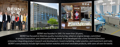 BERNY Automatic Dive Watch for Men Super Luminous Original Design 20ATM Diver Wristwatch Sapphire, Local Warehouse Fast Delivery