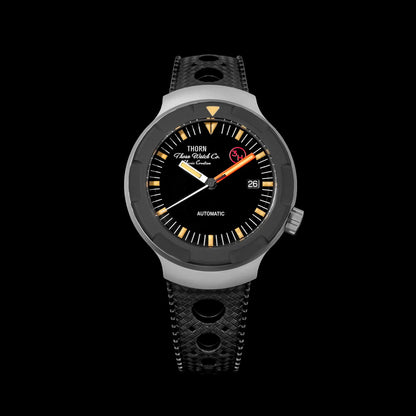 New Thorn Watch T018 PT5000 Movement Sapphire Waterproof Luminous Fluororubber Strap Men's Watches Salutes Classic