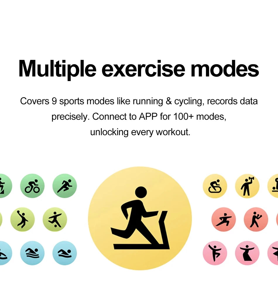 Smart Watch Full Touch Screen Bluetooth Call AI Voice Heart Rate Waterproof Watches Sports Bracelet Smartwatch Women