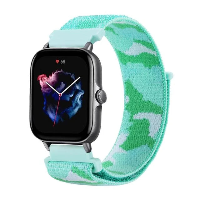 Nylon Loop Strap for Amazfit GTR 47mm/GTR2/2e/3/3 Pro/4/GTS/2/mini/3/4 Bracelet for Amazfit Balance/bip 5/Stratos 2 2S