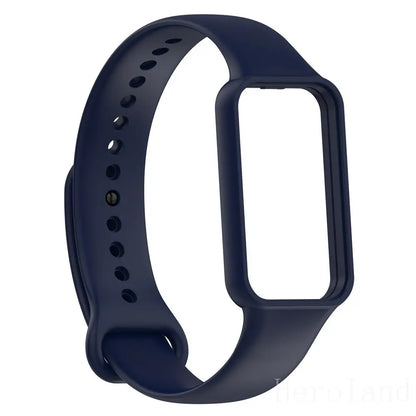 Silicone WatchStrap For Huami Amazfit Band 7 SmartWatch Band Bracelet Soprt Wristband For Amazfit band7 Strap Buckle new