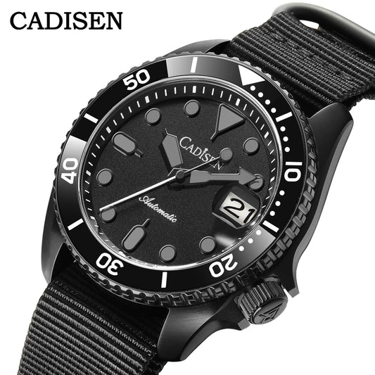 New CADISEN BGW9 Strong Glow Business Watch Diving Men's Automatic Watches Men Mechanical Wristwatch 200m Waterproof  Japan NH35