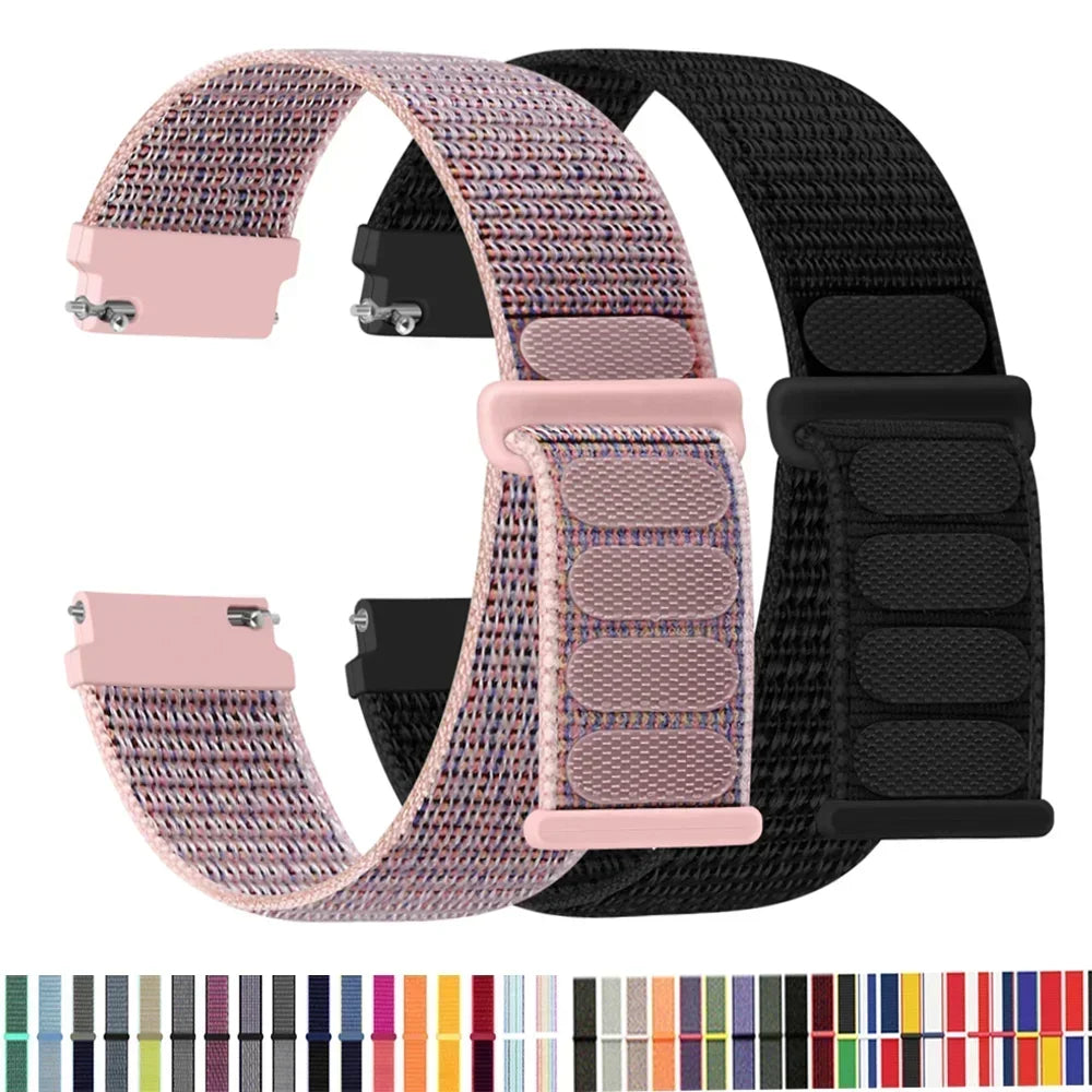 Nylon loop Band For Samsung Galaxy Watch 7 FE 6/5/pro/4/Classic/active 2 40-44mm 20mm/22mm sport bracelet huawei gt 2/e/3 strap