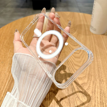 Magsafe Magnetic Phone Case For iphone 17 17Air 11 12 13 Mini 14 15 16 Pro Max XR X XS 7 8 Plus Hard Transparent Back Cover