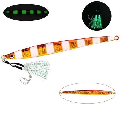 Metal Jig 60g 80g 100g 120g Long Casting Fast Sinking Fall Jigs Saltwater Deepsea Fishing Lure