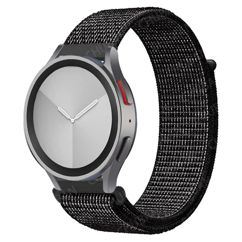 Nylon loop Band For Samsung Galaxy Watch 7 FE 6/5/pro/4/Classic/active 2 40-44mm 20mm/22mm sport bracelet huawei gt 2/e/3 strap