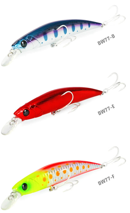 Sinking Minnow 110S DW77 110mm 22g Long Casting Fishing Lure Large Trout Seabass Sea Fishing Hard bait