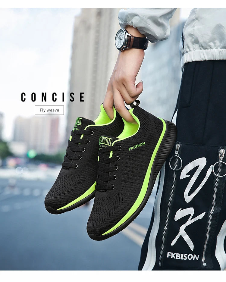 Sneakers Men Running Walking Knit Shoes Fashion Casual High Quality Sport Athletic Gym Lightweight Men Casual Shoes