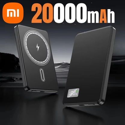 500000mAh Portable Magnetic Wireless Power Bank PD22.5W Fast Charging External Battery for Magsafe For iPhone Samsung