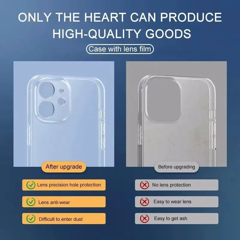 For iPhone 17 16E 16 15 14 13 12 11 17 Pro Max 17AIR MINI X XR XSMAX 7 8 PLUS Silicone Soft TPU Protective Phone Case