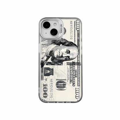 Cool 100 Dollar Bank Note Phone Case For IPhone 17 16 PRO 15 14 13 12 11 Promax Xr Xs 7 8 Plus SE Minimalism Shockproof Cover