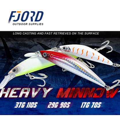 Sinking Minnow Fishing Lures Saltwater Freshwater Long Casting Sea Artificial Bait Jerkbait