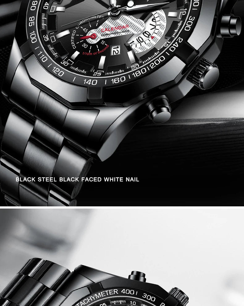 Brand Luxury Watch Fashion Casual Military Quartz Sports Wristwatch Full Steel Waterproof Men's Clock Relogio Masculino