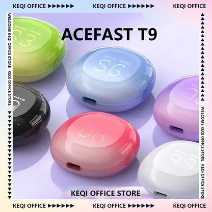 ACEFAST T9 Bluetooth Earphone Wireless IPX4 Waterproof Headset Gift 5.3 Stereo Surround Noise Reduction Hi Res Office Earbuds