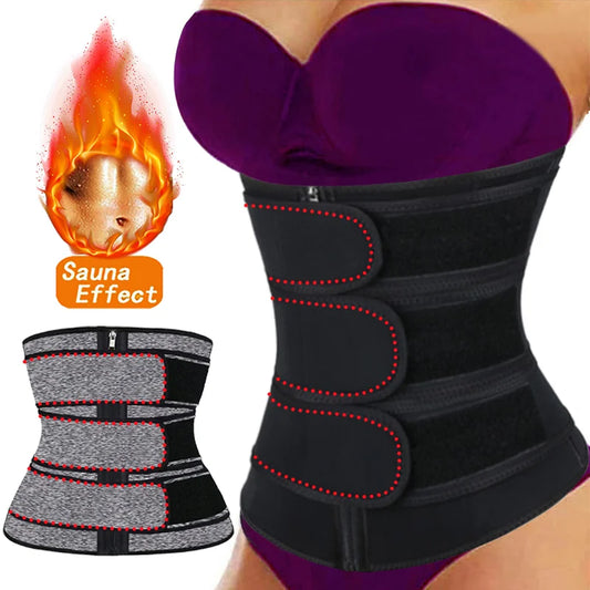 Waist Trainer Corsets for Women Workout Sauna Sweat Belly Trimmer Belt Sports Body Shaper Girdles Fitness Weight Loss Shapewear