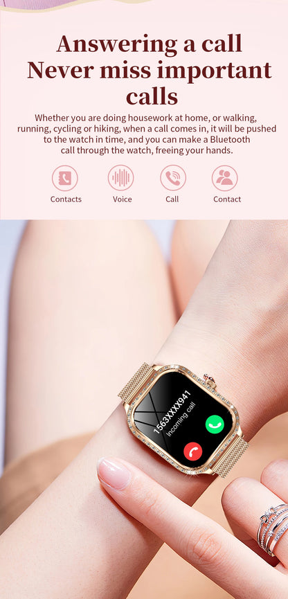 Xiaomi 1.75' AMOLED Smartwatch Women Men Bluetooth Call IP68 Waterproof Weather Menu Heart Rate Step Fitness Sports Smart Watch