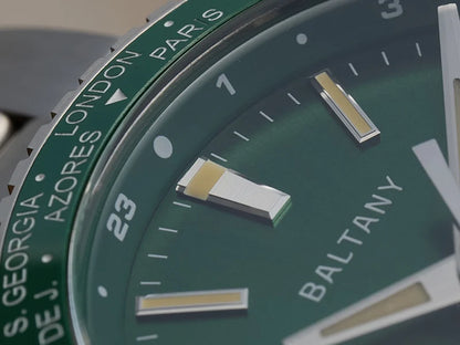 Baltany 2025 New Nh34 Gmt Men's Mechanical Watch 40Mm Sapphire Luminous C3 Stainless Steel Waterproof Sports 20Bar Watches for M