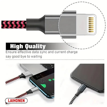 1M 2M 3M USB A To Lightning MFi Certified  Cable For iPhone 14 13 12 11 X XR Pro Max Fast Charging Cable Charger Data Wire Cord