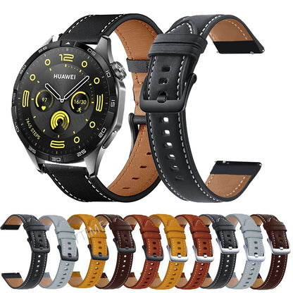Strap For Amazfit Active/GTS 4 Mini/GTS 3/GTS 2/GTS 2E Leather Band Bracelet For Amazfit GTR 42mm/Mini Watchband Wristband