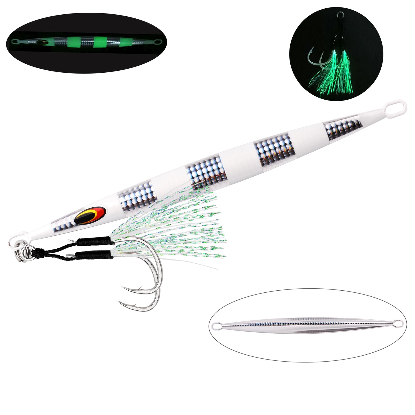 Metal Sea Fishing Jig Lure 200g 160g 100g 80g Switch Fast Sinking Metal Jig Jigging Bait