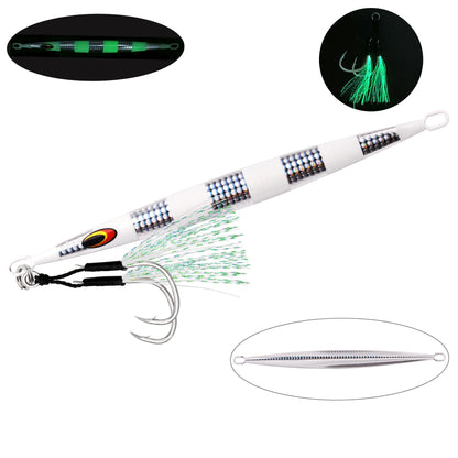 Metal Sea Fishing Jig Lure 200g 160g 100g 80g Switch Fast Sinking Metal Jig Jigging Bait