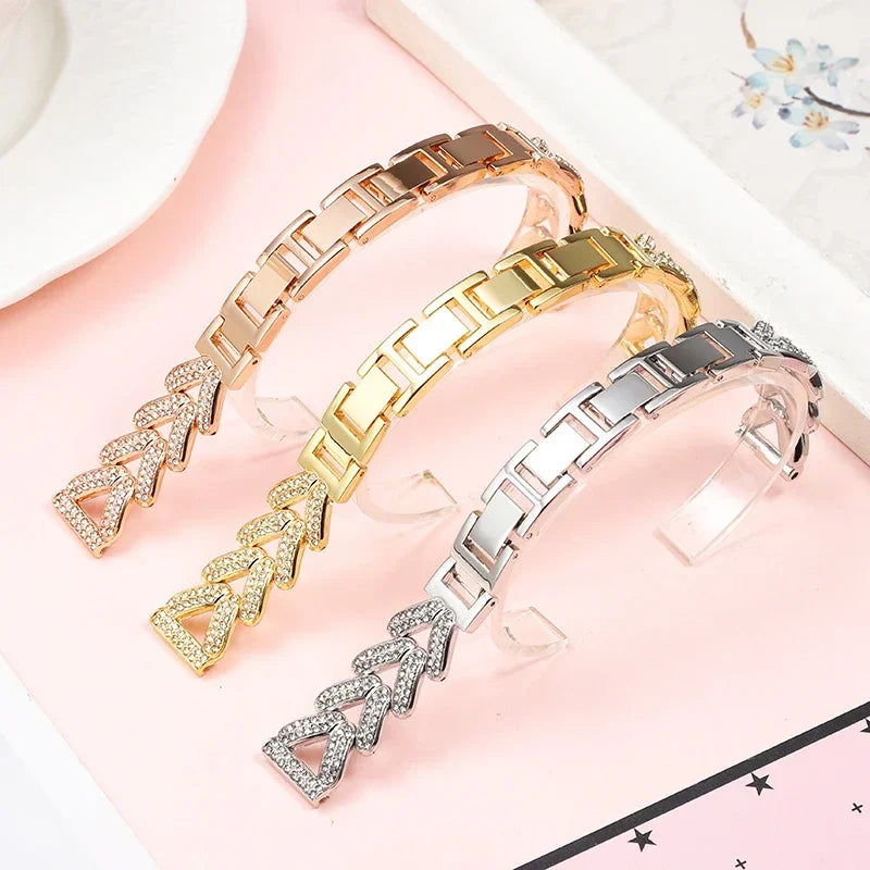 Metal Diamond strap for Samsung Galaxy Watch 7/6/5 pro/4/Classic/active Gear s3 20mm 22mm bracelet Huawei GT/2/GT2/3 Pro 4 band